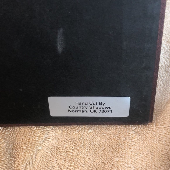 Framed Scherenschnitte Signed Framed Art by Country Shadows ‘My Daughter’ 9”x7” - Picture 4 of 5